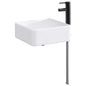 Chrome Bathroom Sink 36.5 x 36.5 x 13 cm Metal