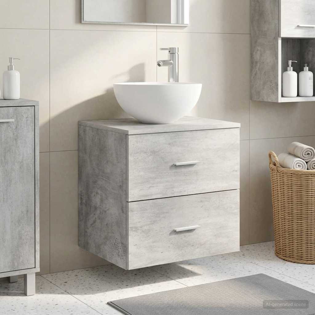 Vanidad con Lavabo de Pared Blanco 49,5 x 41 x 64,5 cm
