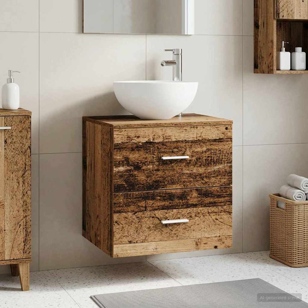 Vanidad con Lavabo de Pared Blanco 49,5 x 41 x 64,5 cm