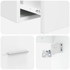 Vanidad con Lavabo de Pared Blanco 49,5 x 41 x 64,5 cm