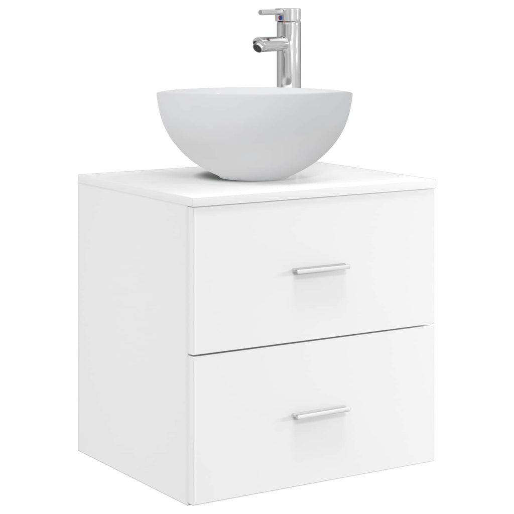 Vanidad con Lavabo de Pared Blanco 49,5 x 41 x 64,5 cm