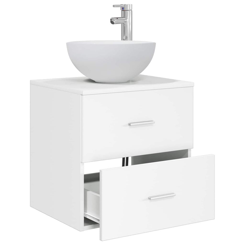 Vanidad con Lavabo de Pared Blanco 49,5 x 41 x 64,5 cm