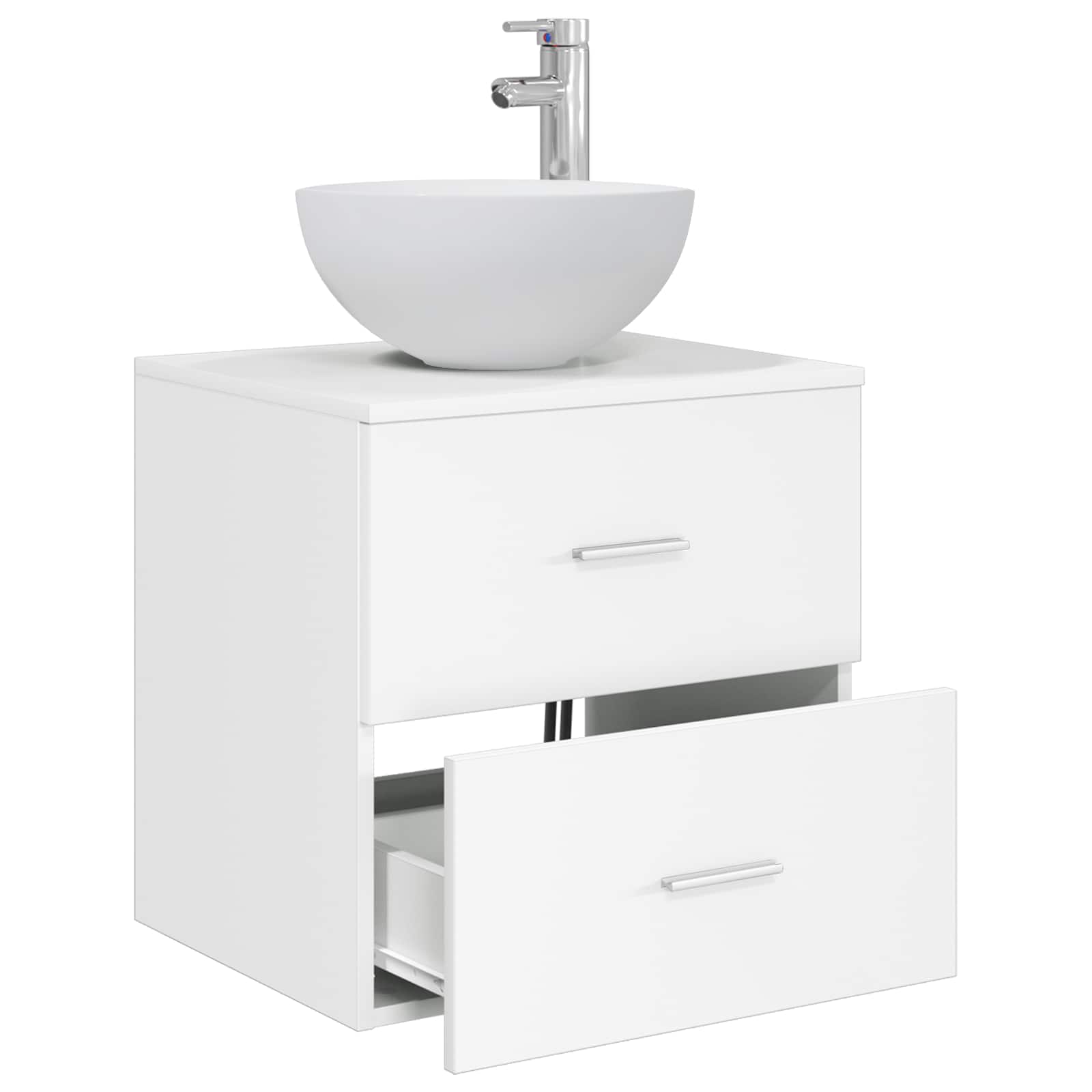 Vanidad con Lavabo de Pared Blanco 49,5 x 41 x 64,5 cm