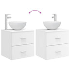 Vanidad con Lavabo de Pared Blanco 49,5 x 41 x 64,5 cm
