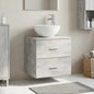 White Wall-Mounted Vanity Unit with Sink 49.5 x 41 x 64.5 cm