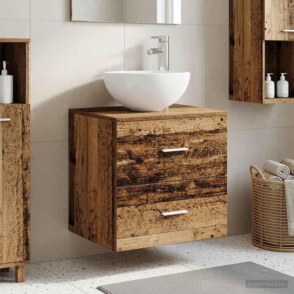 Vanidad con Lavabo de Pared Blanco 49,5 x 41 x 64,5 cm