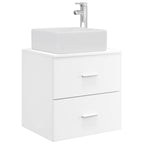 Vanidad con Lavabo de Pared Blanco 49,5 x 41 x 63 cm