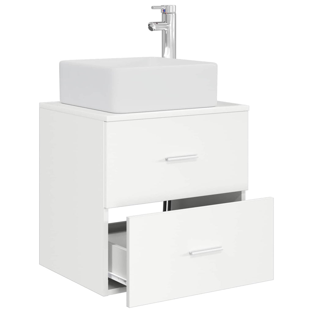 Vanidad con Lavabo de Pared Blanco 49,5 x 41 x 63 cm