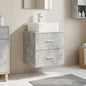 Vanity with White Wall-Mounted Sink 49.5 x 41 x 63 cm