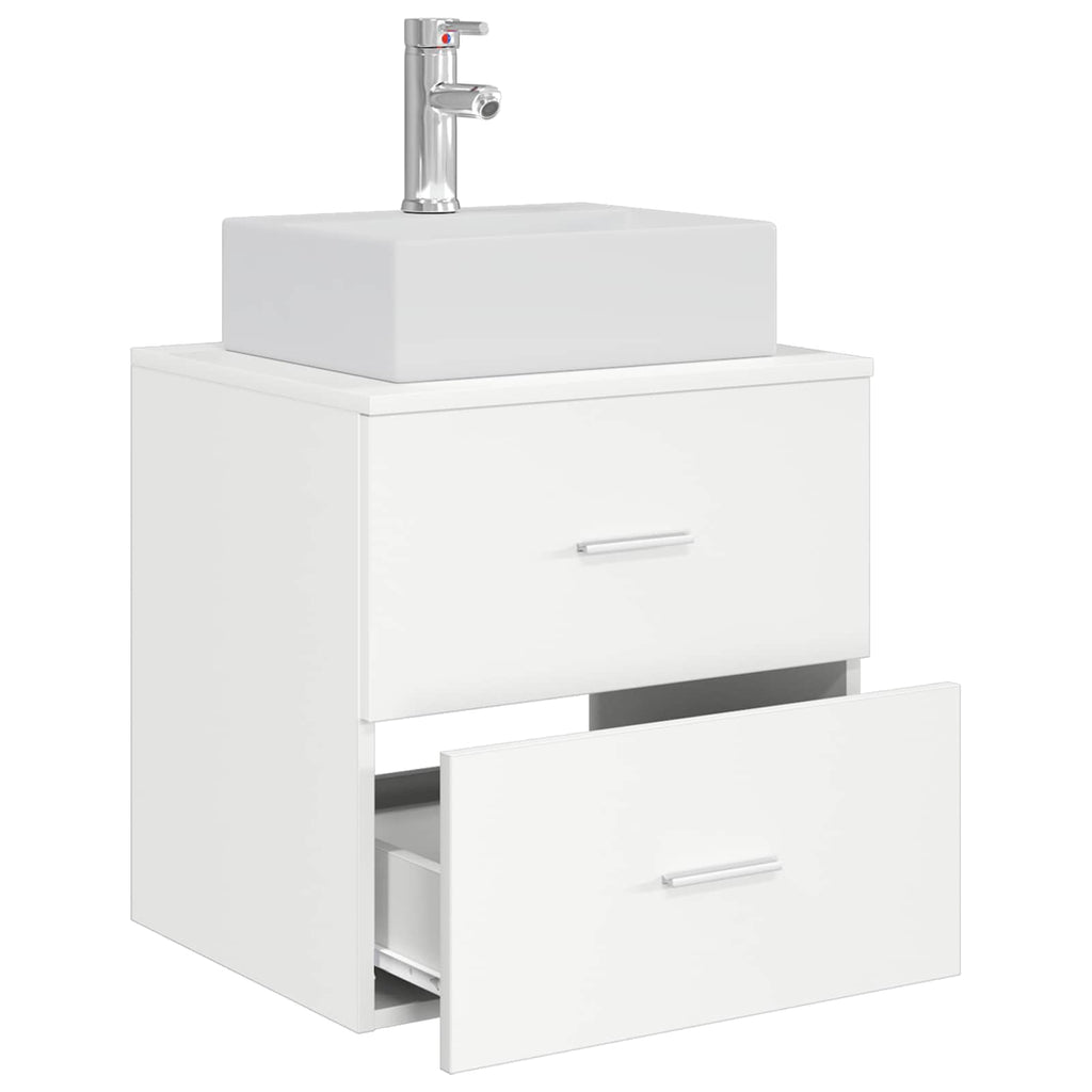 Vanidad con Lavabo de Pared Blanco 49,5 x 41 x 62,5 cm