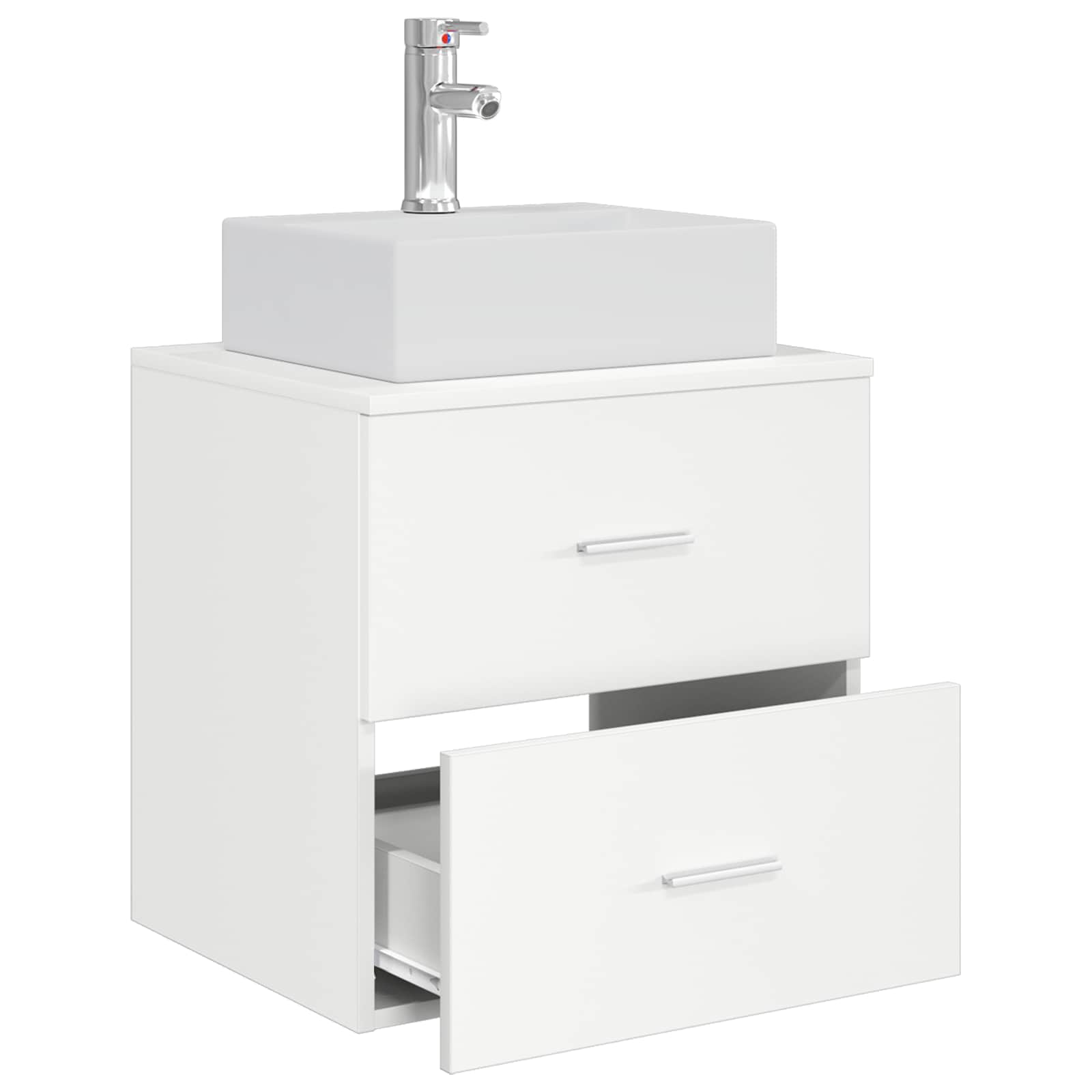 Vanidad con Lavabo de Pared Blanco 49,5 x 41 x 62,5 cm