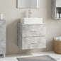 Wall-mounted Vanity with White Basin 49.5 x 41 x 62.5 cm