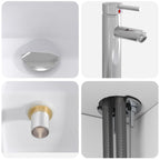 Vanidad con Lavabo de Pared Blanco 53 x 34,5 x 63 cm
