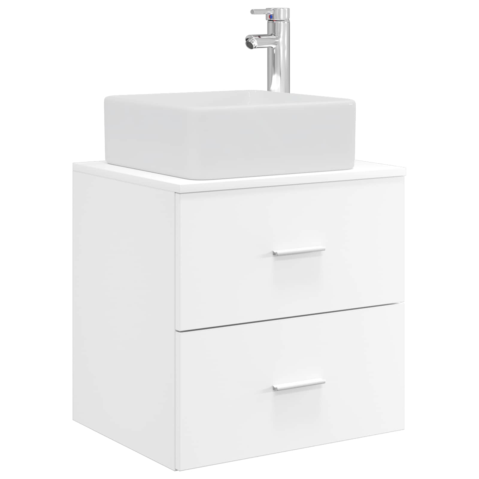 Vanidad con Lavabo de Pared Blanco 53 x 34,5 x 63 cm