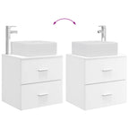 Vanidad con Lavabo de Pared Blanco 53 x 34,5 x 63 cm
