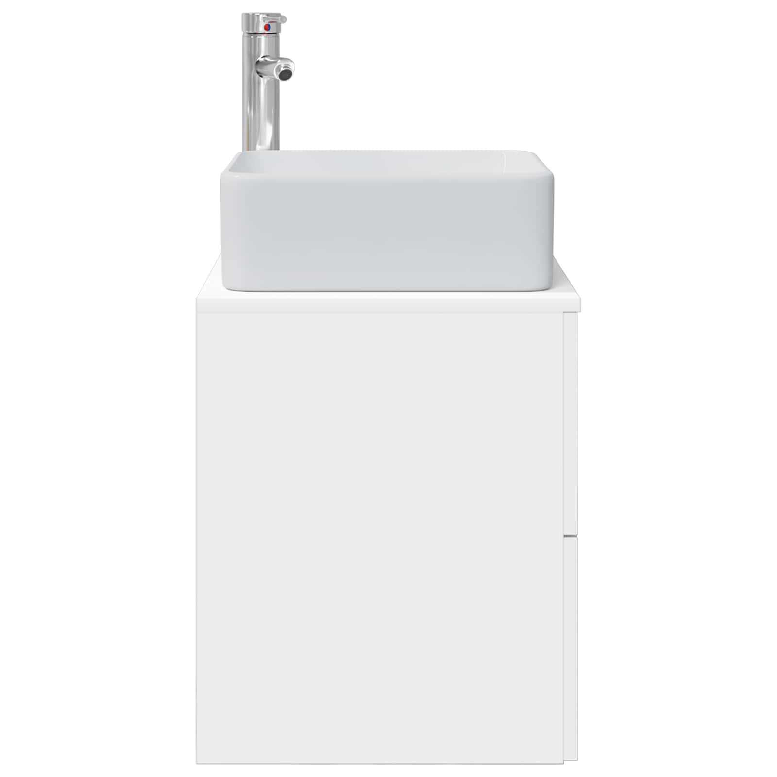 Vanidad con Lavabo de Pared Blanco 53 x 34,5 x 63 cm