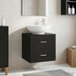 White Wall-Mounted Vanity Unit with Sink 49.5 x 41 x 64.5 cm