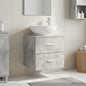 White Wall-Mounted Vanity Unit with Sink 49.5 x 41 x 64.5 cm