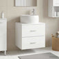 White Wall-Mounted Vanity Unit with Sink 49.5 x 41 x 64.5 cm
