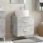 White Wall-Mounted Vanity Unit with Sink 49.5 x 41 x 64.5 cm