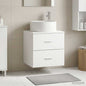 Vanity Unit with White Wall-Mounted Basin 49.5 x 44.5 x 65.5 cm