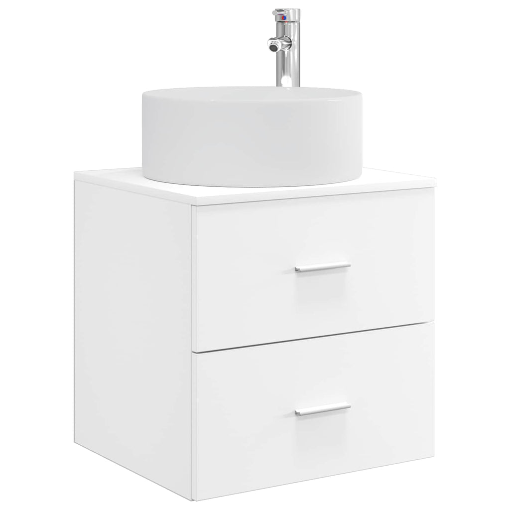 Vanidad con Lavabo de Pared Blanco 49,5 x 44,5 x 65,5 cm