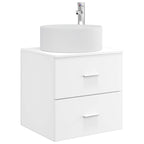 Vanidad con Lavabo de Pared Blanco 49,5 x 44,5 x 65,5 cm