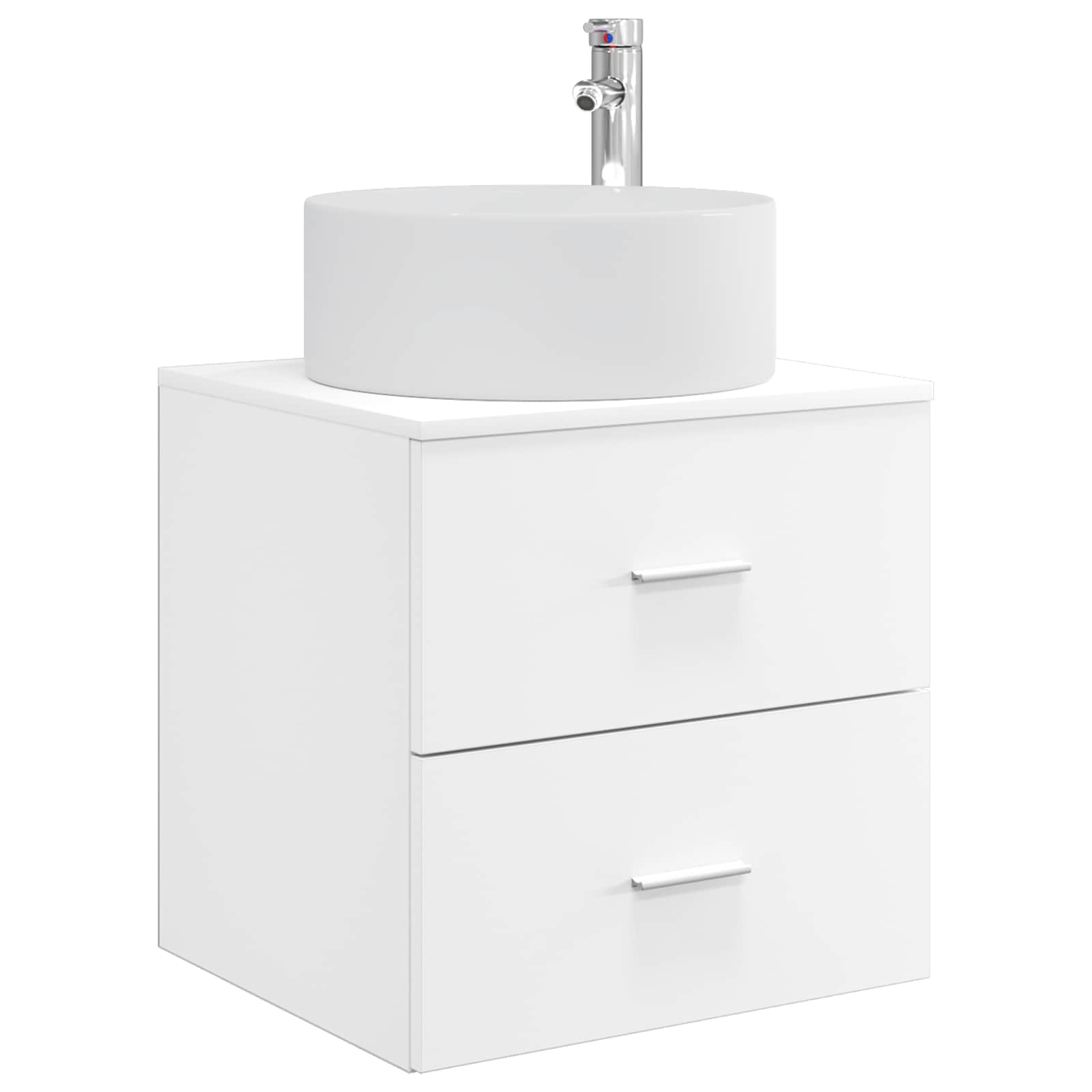 Vanidad con Lavabo de Pared Blanco 49,5 x 44,5 x 65,5 cm