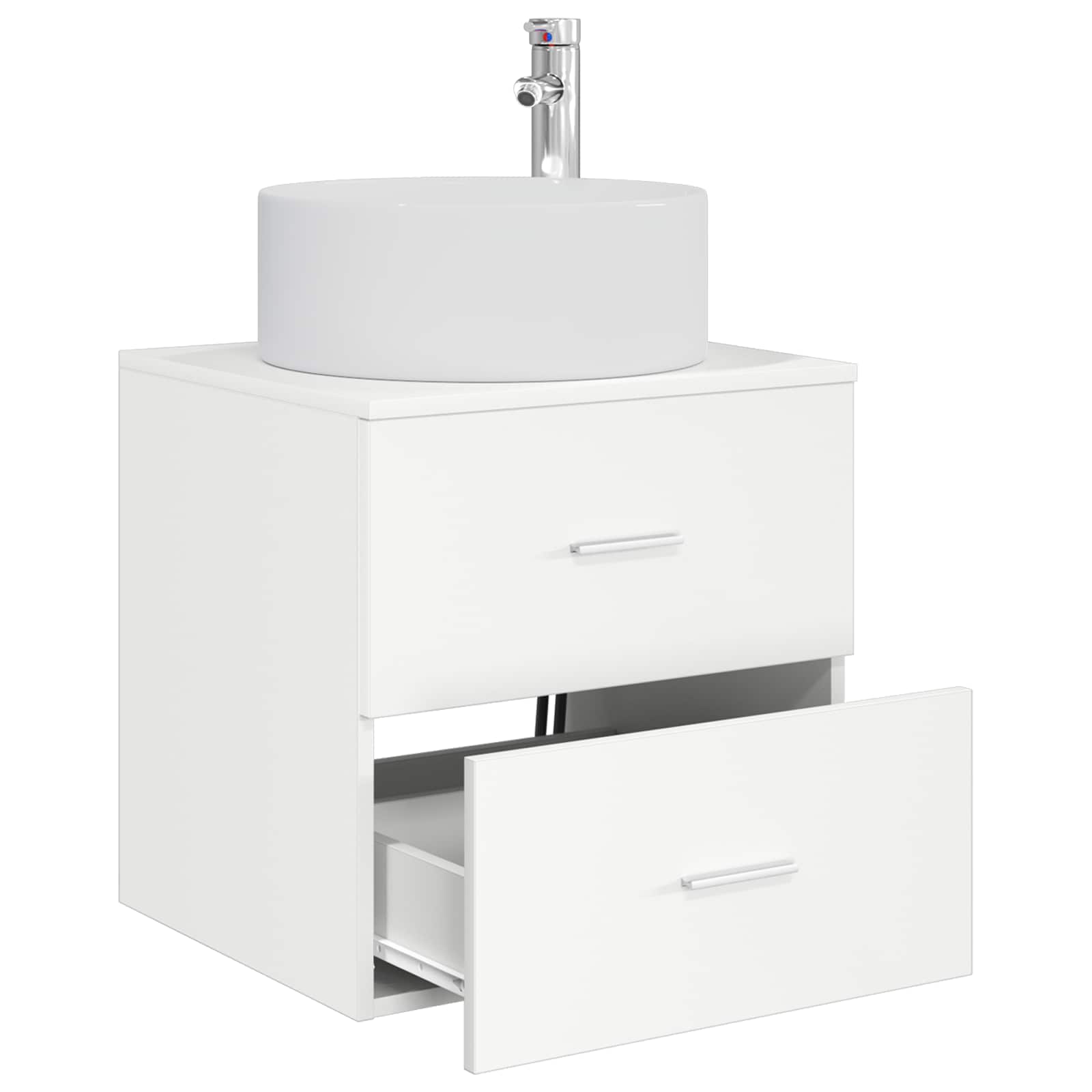 Vanidad con Lavabo de Pared Blanco 49,5 x 44,5 x 65,5 cm