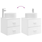 Vanidad con Lavabo de Pared Blanco 49,5 x 44,5 x 65,5 cm