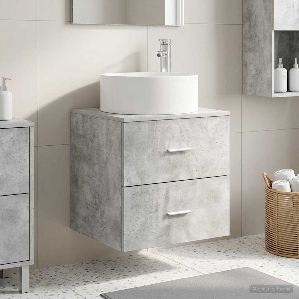 Vanidad con Lavabo de Pared Blanco 49,5 x 44,5 x 65,5 cm