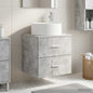 Vanity Unit with White Wall-Mounted Basin 49.5 x 44.5 x 65.5 cm