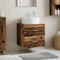Vanity Unit with White Wall-Mounted Basin 49.5 x 44.5 x 65.5 cm