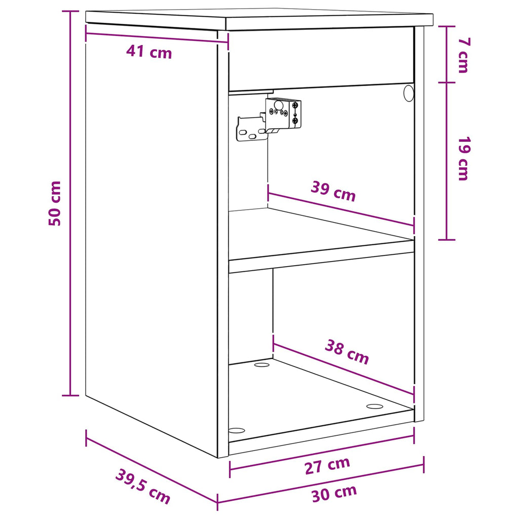Gabinete de baño intermedio Blanco 30 x 35 x 50 cm