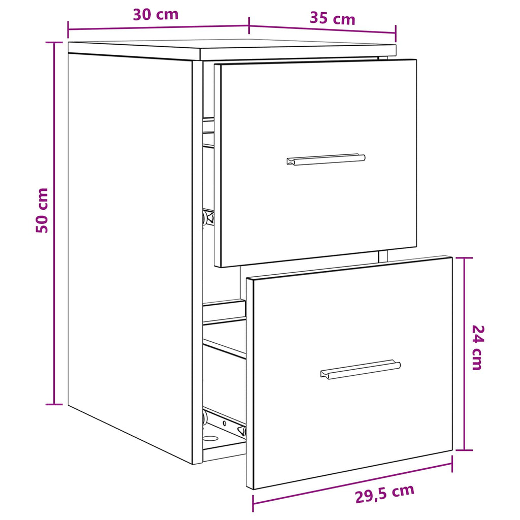 Gabinete de baño intermedio Blanco 30 x 35 x 50 cm