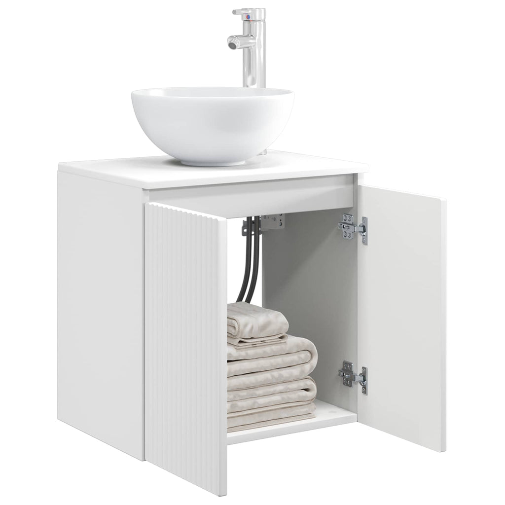 Vanidad con Lavabo de Pared Blanco 49,5 x 35 x 63 cm