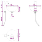 Vanidad con Lavabo de Pared Blanco 49,5 x 35 x 63 cm