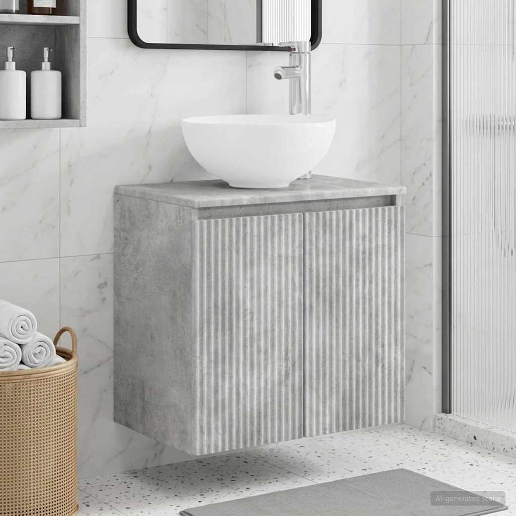 Vanidad con Lavabo de Pared Blanco 49,5 x 35 x 63 cm