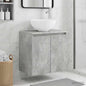 White Wall-Mounted Vanity with Sink 49.5 x 35 x 63 cm