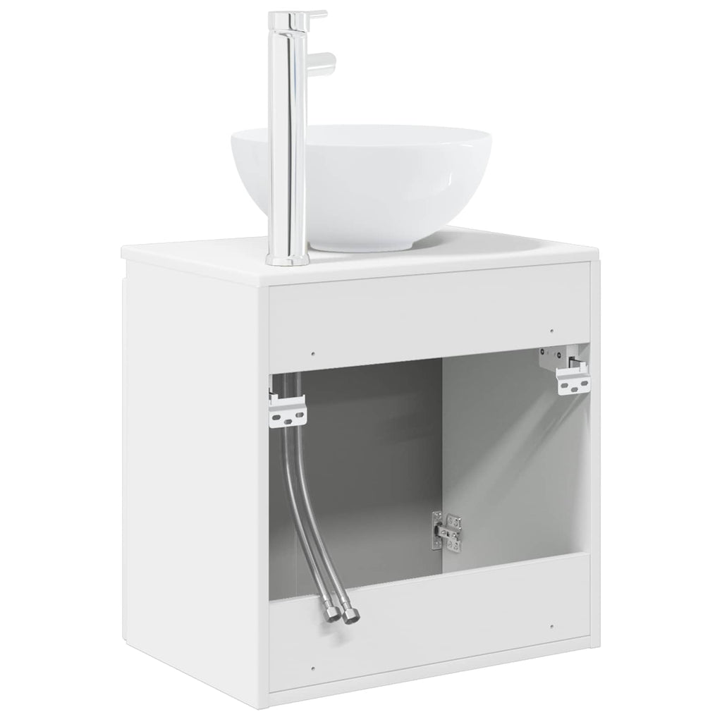Vanidad con Lavabo de Pared Blanco 49,5 x 41 x 64,5 cm