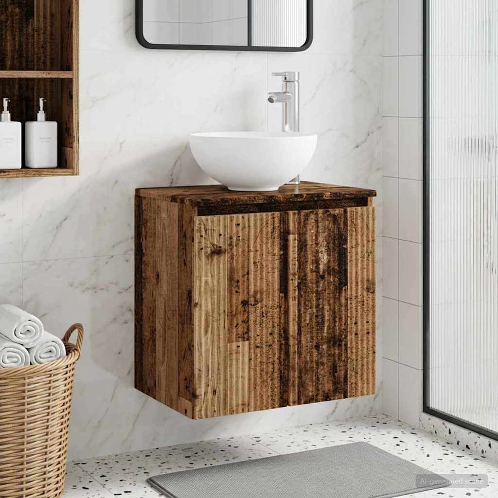 Vanidad con Lavabo de Pared Blanco 49,5 x 41 x 64,5 cm