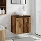 Vanity with White Wall-Mounted Sink 49.5 x 41 x 64.5 cm