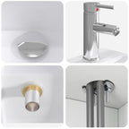 Vanidad con Lavabo de Pared Blanco 49,5 x 41 x 63 cm
