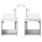 Vanidad con Lavabo de Pared Blanco 49,5 x 41 x 63 cm