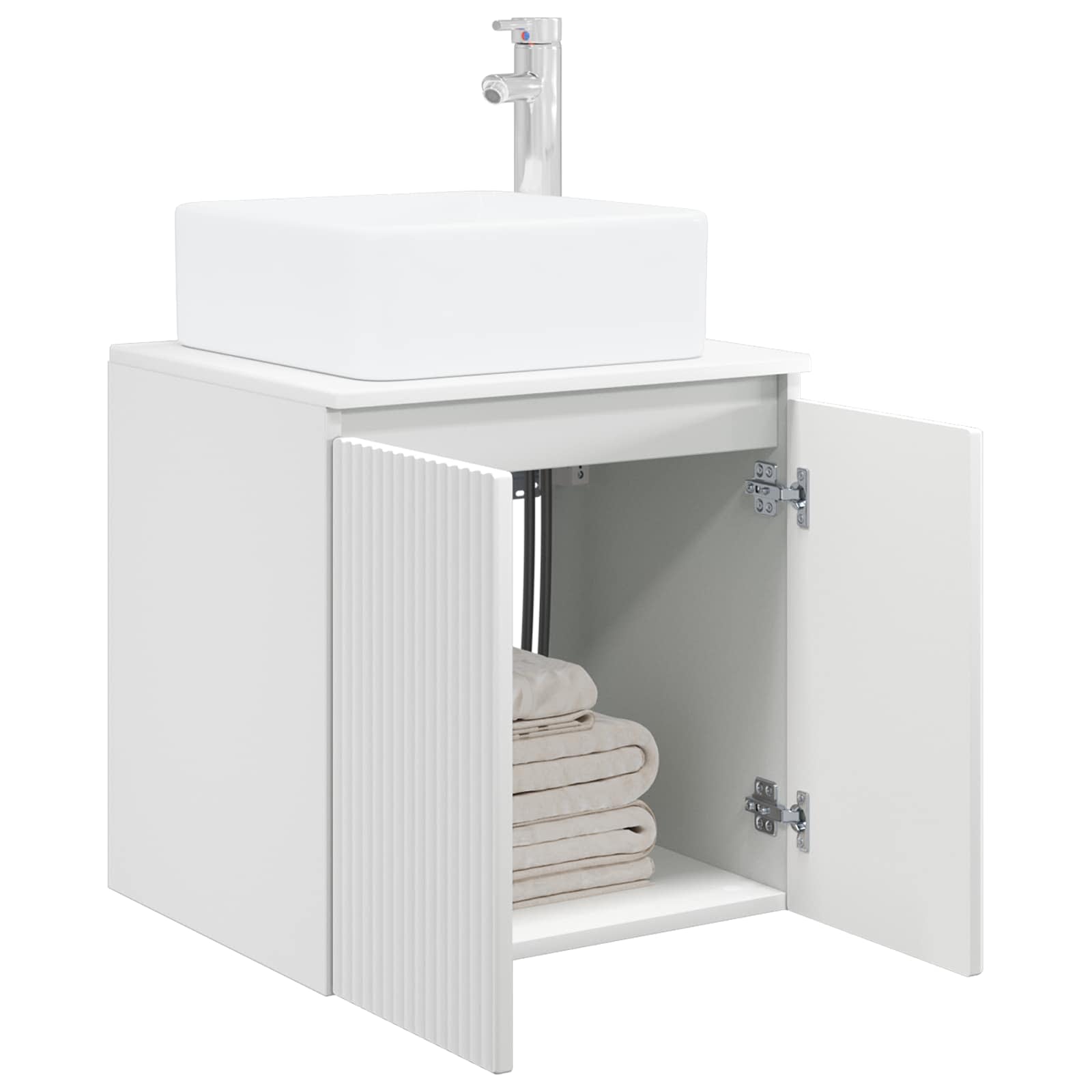 Vanidad con Lavabo de Pared Blanco 49,5 x 41 x 63 cm