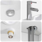 Vanidad con Lavabo de Pared Blanco 49,5 x 41 x 62,5 cm