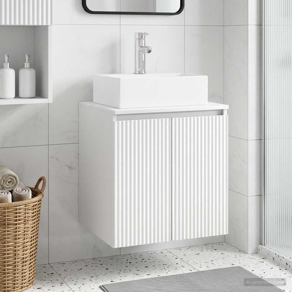 Vanidad con Lavabo de Pared Blanco 49,5 x 41 x 62,5 cm
