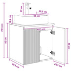 Vanidad con Lavabo de Pared Blanco 49,5 x 41 x 62,5 cm
