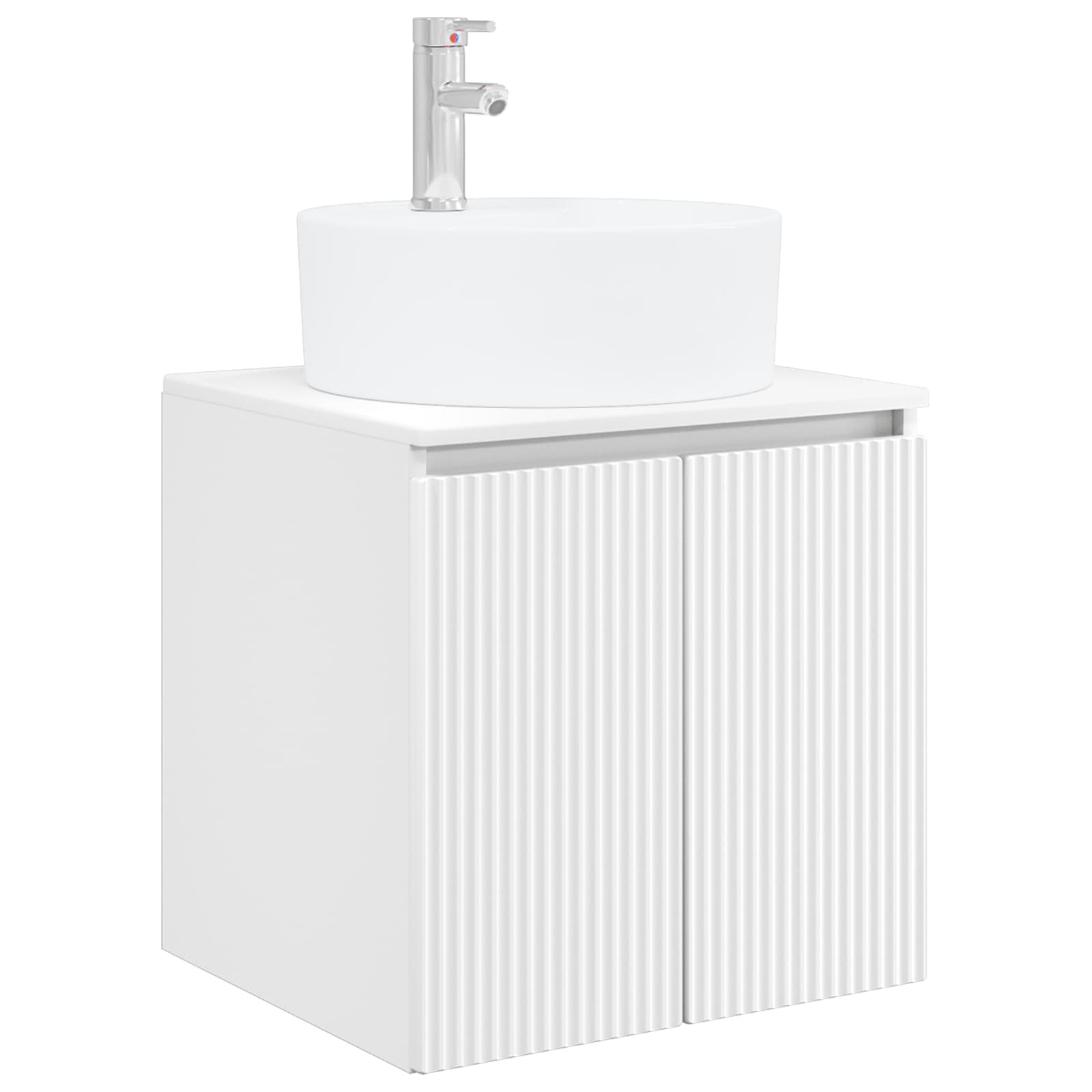 Vanidad con Lavabo de Pared Blanco 49,5 x 44,5 x 65 cm