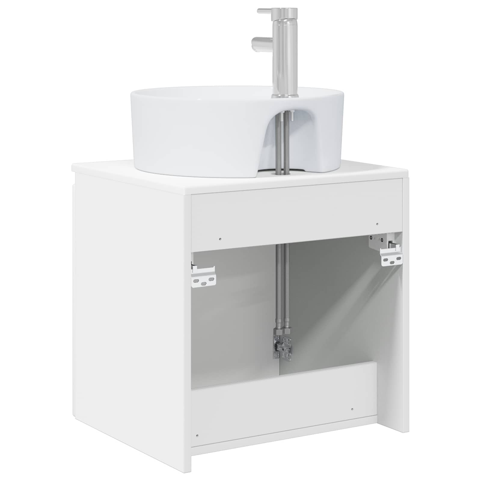 Vanidad con Lavabo de Pared Blanco 49,5 x 44,5 x 65 cm